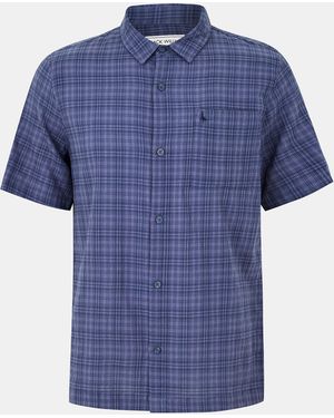 Jack Wills Short Sleeve Check Shirt - Blue