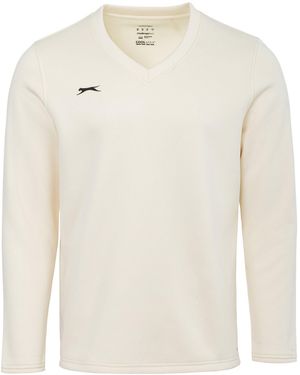 Slazenger 1881 Long Sleeve Jumper - White