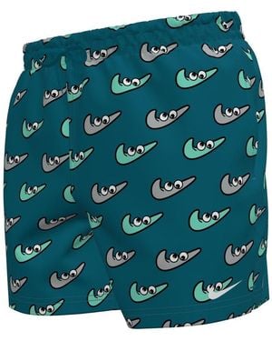 Nike Multi Print 5 Volley Short - Green