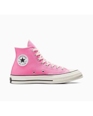 Converse Adults Chuck 70 Canvas High-Top Trainers - Pink