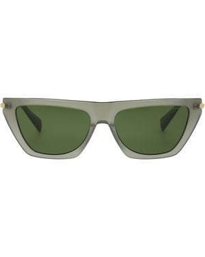 AllSaints Minka Angular Frame Cat Eye Sunglasses - Green