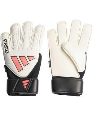 adidas Predator Match Fingersave Goalkeeper Gloves Adults - White