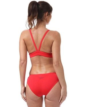 Speedo Eco Endurance+ Thinstrap 2 Piece Bikini - Red