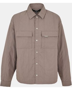 Represent Relaxed Tailored Overshirt - Brown