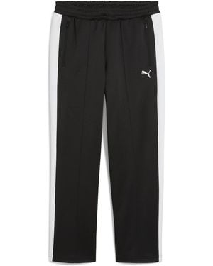 PUMA Always On Relaxed Straight Open Hem Woven Tracksuit Joggers - Black