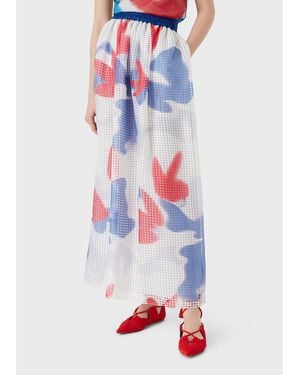 Emporio Armani Maxi Skirt - Blue
