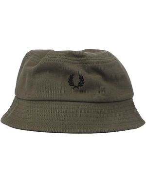 Fred Perry Pique Bucket Hat - Green