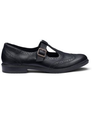 Hotter Lumen Standard Fit T-Bar Shoes - Blue