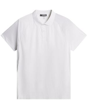 J.Lindeberg Sola Short-Sleeve Performance Polo Shirt - White