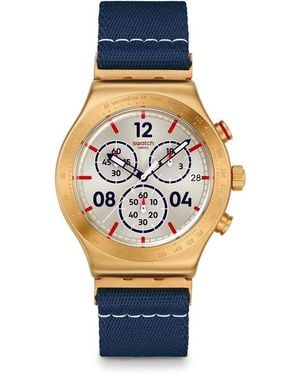 Swatch Irony Chrono Quartz Analogue Watch - Pink