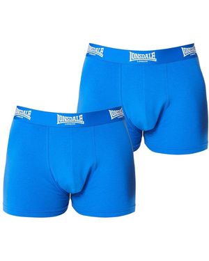 Lonsdale London Trunk Shorts 2 Pack - Blue