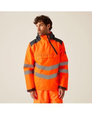 Regatta Hi-Vis Waterproof Insulated Reflective Overhead Bo - Orange
