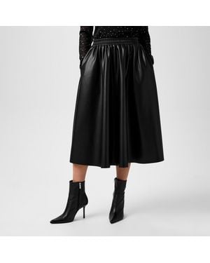 Biba Pu Full Skirt - Black