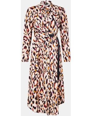 Biba Tie Shirt Dress - Red
