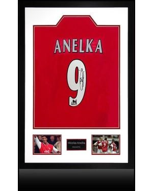 The Fan Cave Nicolas Anelka Signed Arsenal Shirt Premium Frame - Red