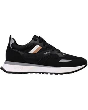 BOSS Jonah Runner Style Trainer - Black
