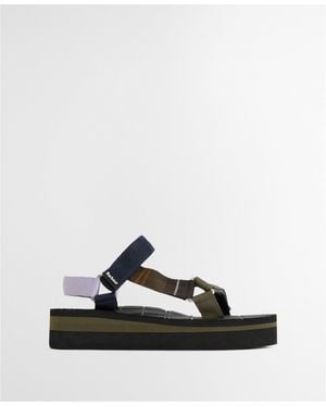 Barbour Mila Flatform Sandals - Black