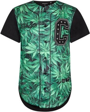 Criminal Damage Highlife Basketball T-Shirt - Green