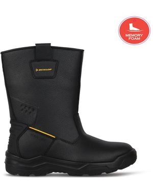 Dunlop Rigger Steel Toe Cap Boots - Black