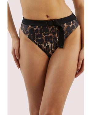 Playful Promises Eco Leopard Jayne Bikini Brief - Black