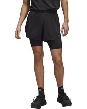Y-3 Running Shorts + Tights - Black