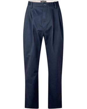 Timberland Twill Plead Trouser - Blue