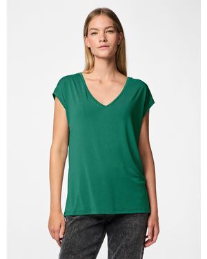 Pieces Regular Fit Knitted T-Shirt - Green