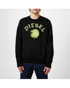 DIESEL Circle Crew Jumper - Black