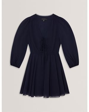 Ted Baker Long Sleeve Blouse - Blue