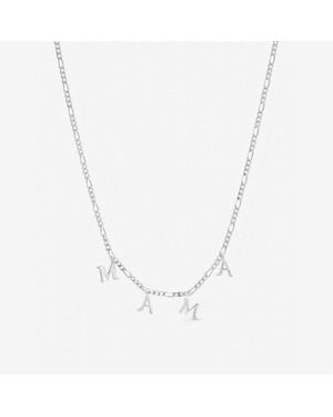 Inicio Sterling Plated Mama Necklace - Metallic