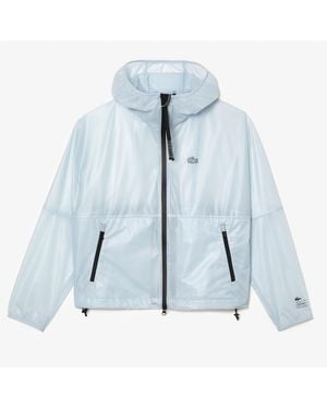 Lacoste Transparent Windbreaker Jacket - Blue