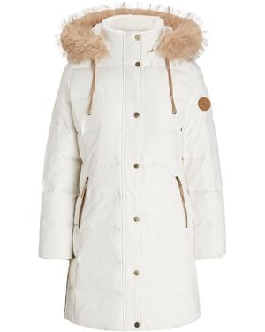 Ralph Lauren Lrl Fur Hd Coat Ld64 - Natural