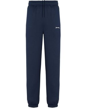 Slazenger 1881 Cuffed Fleece Jogging Bottoms - Blue