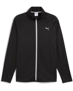 PUMA Fairway Full-Zip Weather-Resistant Performance Golf Jacket - Black