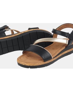 Biba Wedge Sandal - Black