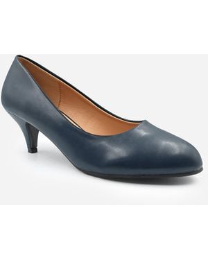 Where's That From Block Heel Court Shoes - Blue