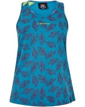 La Sportiva Leaf Tank Top Ladies - Blue