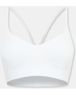 Nike Indy Light-Support Padded Adjustable Sports Bra - White