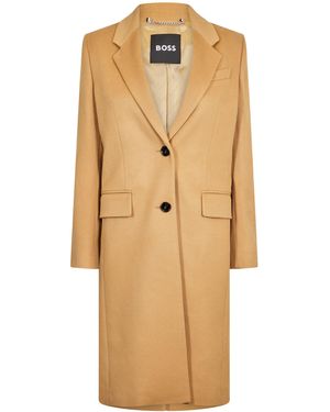BOSS Catara 10244030 01 Overcoat - Natural