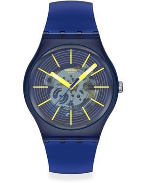 Swatch Essentials Analogue Quartz Watch - Blue