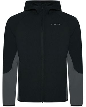 Gym King Progress Long Sleeve Windbreaker - Black