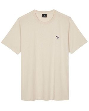 Paul Smith Zebra Crew Neck T-shirt - Natural