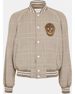 McQueen Structured Bomber Jacket - Natural