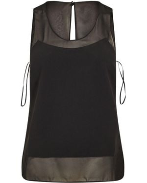 Ted Baker Sleeveless Top With Panel Detail - Black