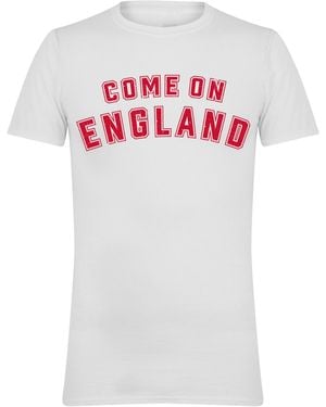 AWD Adults Printed England World Cup Tee - Blue