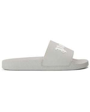Palm Angels Pool Sliders - White