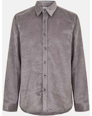 Peter Werth Elmore Long Sleeve Plain Shirt - Grey