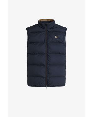 Fred Perry Insulated Quilted Gilet - Blue