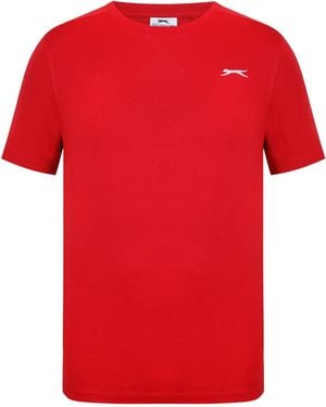 Slazenger 1881 Plain T-Shirt - Red