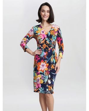 Gina Bacconi Dana Jersey Shift Dress - Multicolour
